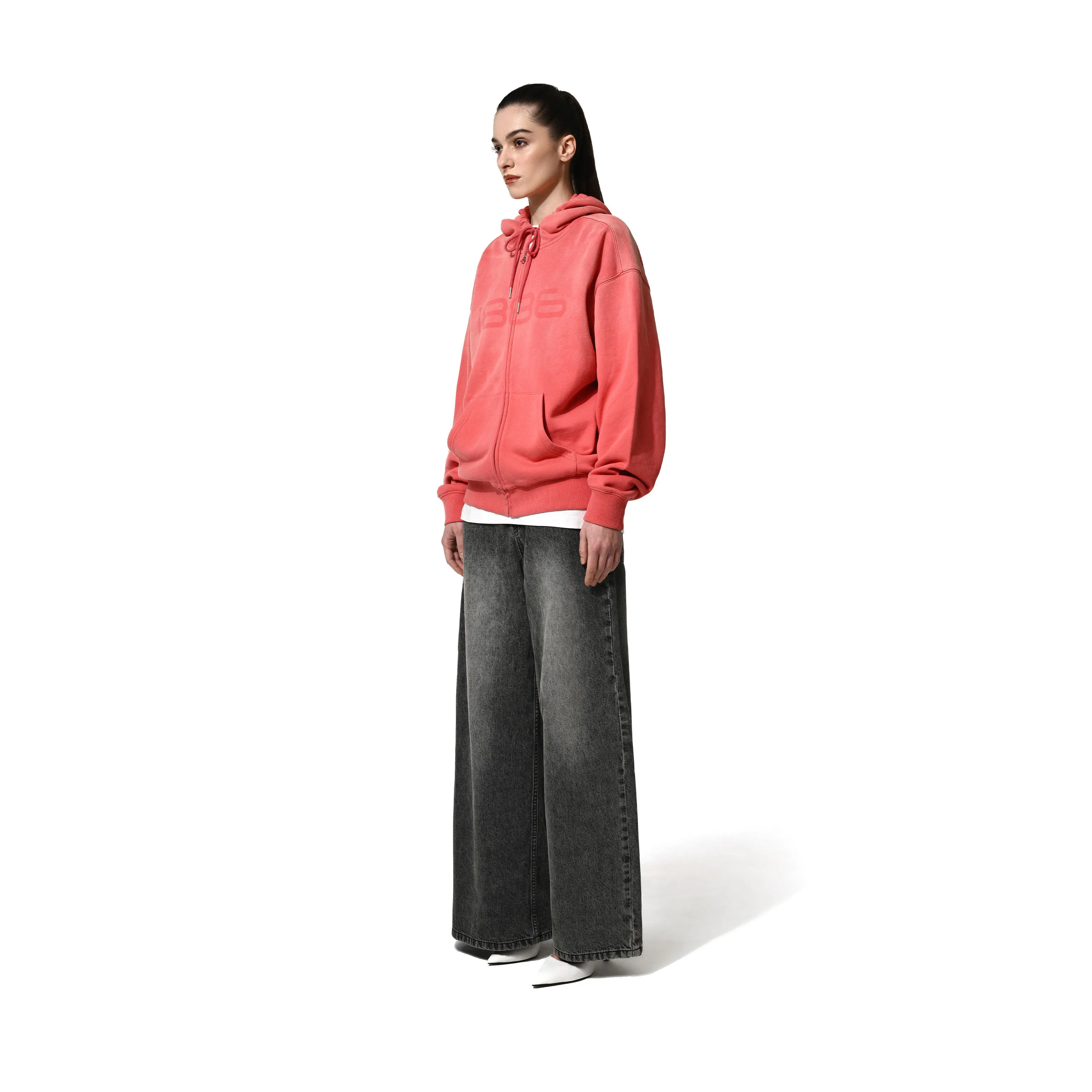 1886 SHADOW ZIP HOODIE- RED