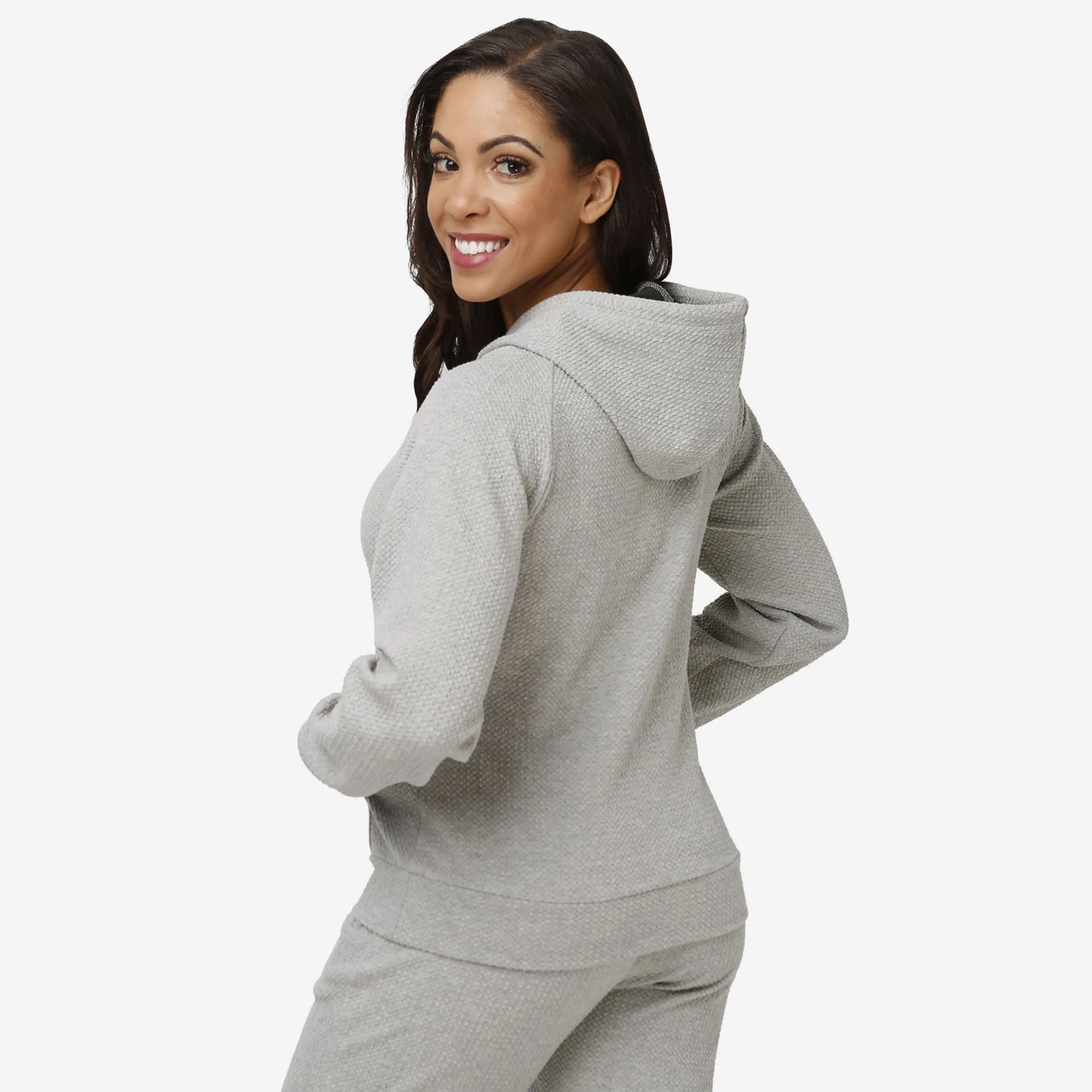 Buffalo Bills Womens Gray Woven Hoodie