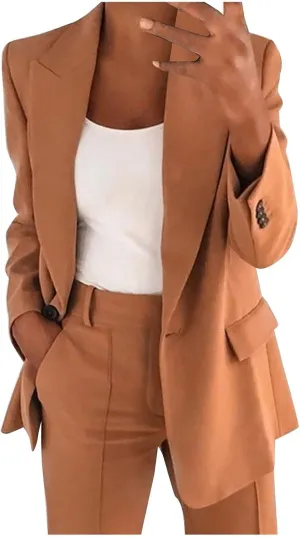 Business Casual Suits Women 2 Piece Work Outfits Business Casual Clothes Sets Suits for Work Professional Blazer Sets