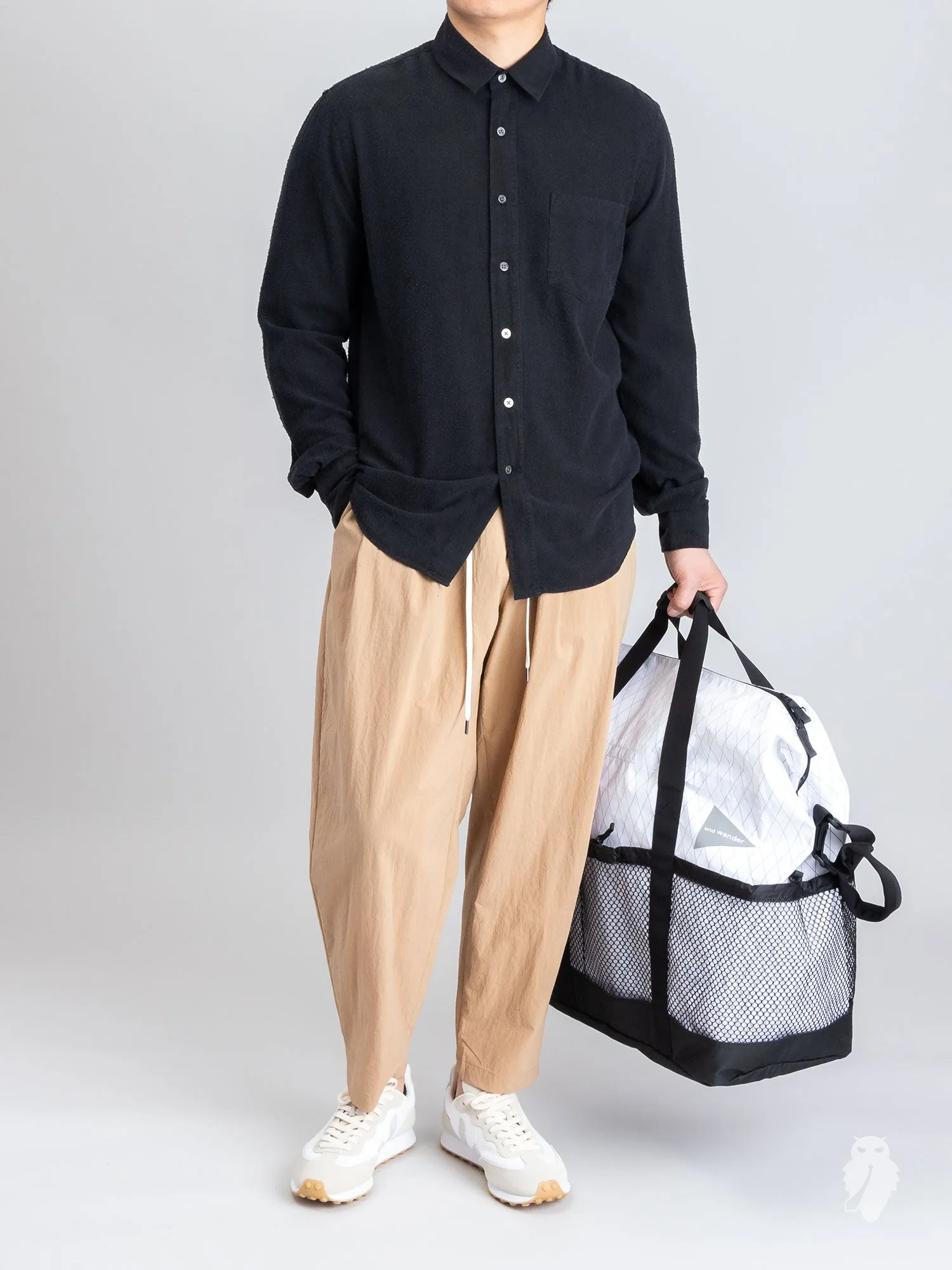 Classic Shirt in Black Silk