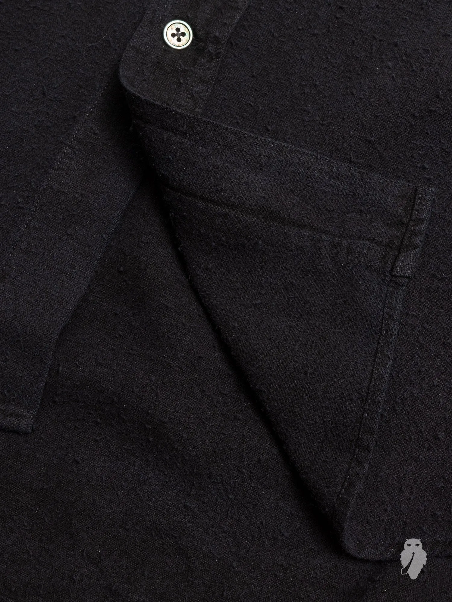 Classic Shirt in Black Silk