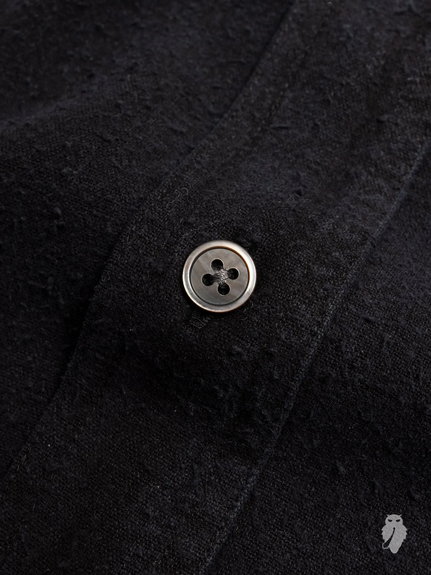 Classic Shirt in Black Silk