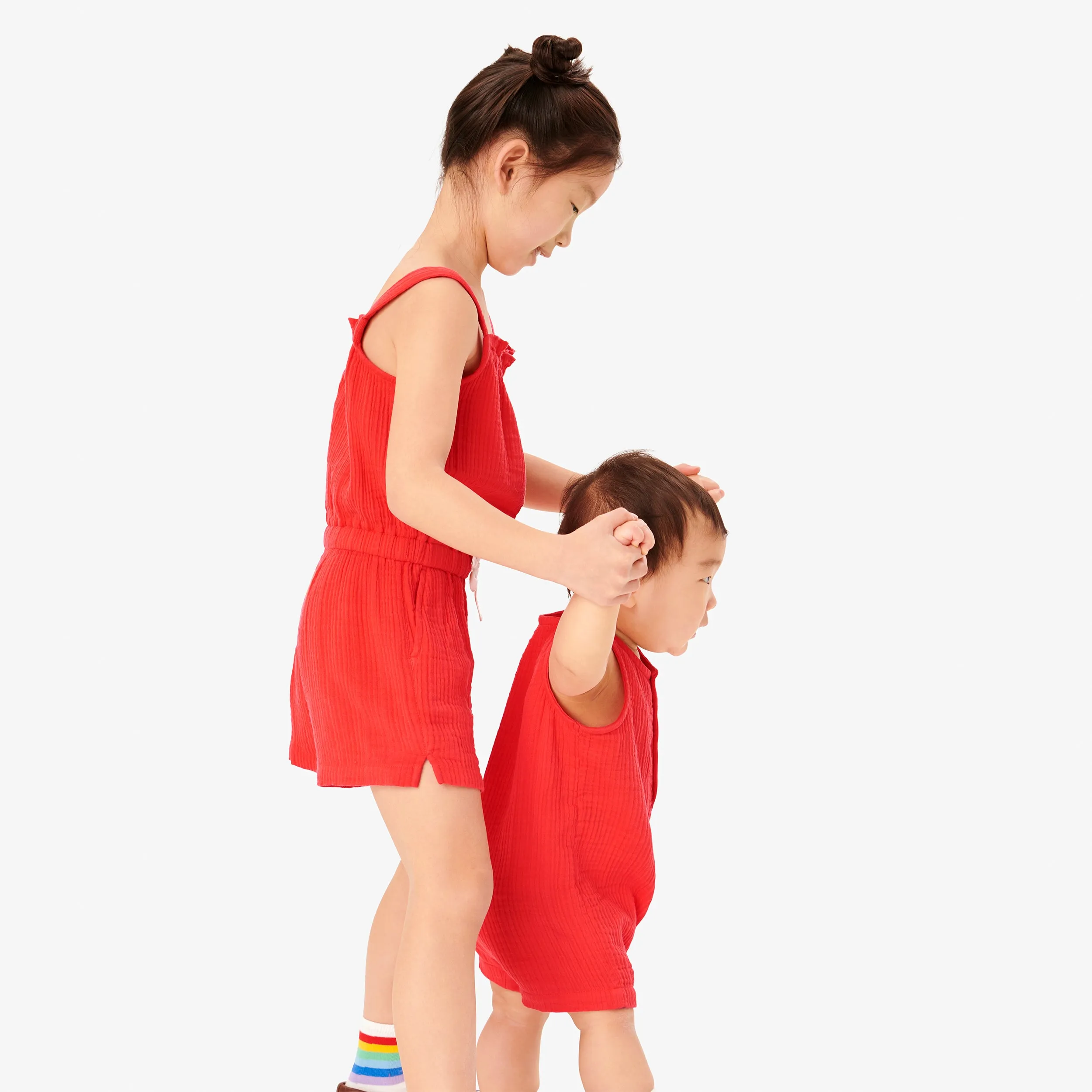 Clearance kids summer tank romper
