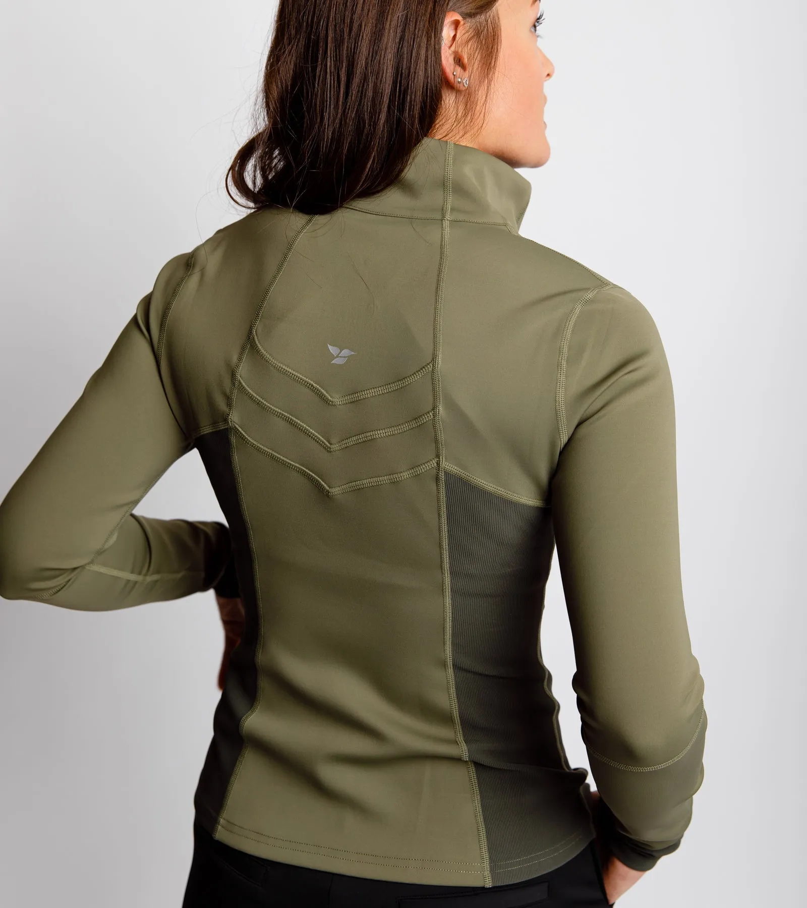 COEUR 1/4 ZIP PULLOVER - Army Green