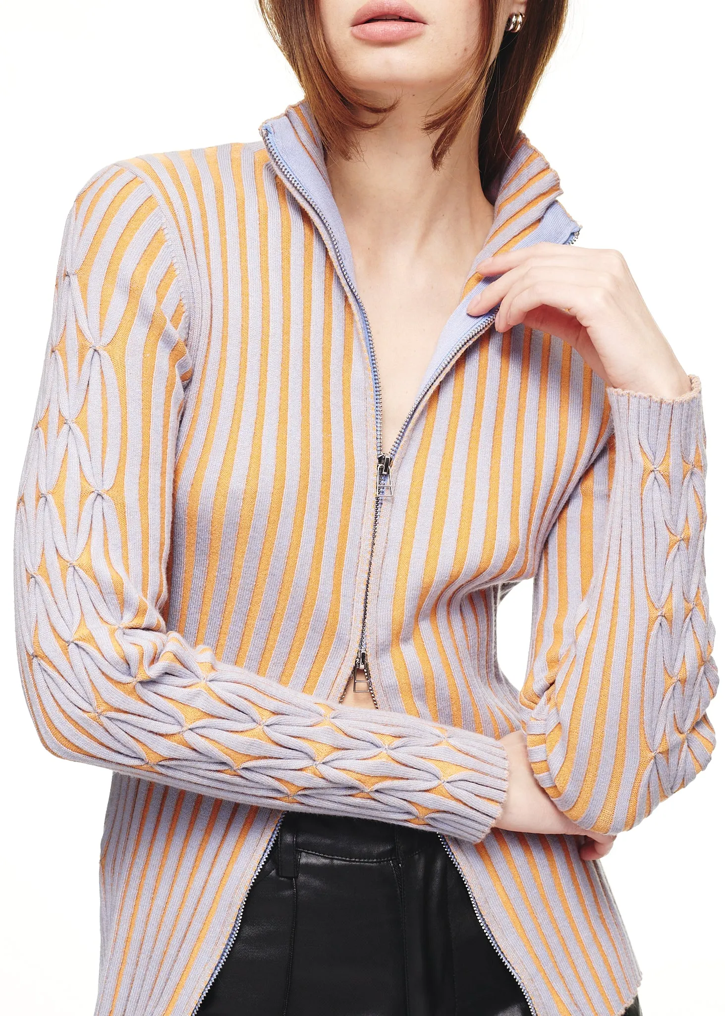 Find Me Now Eve Jacquard Zip Up