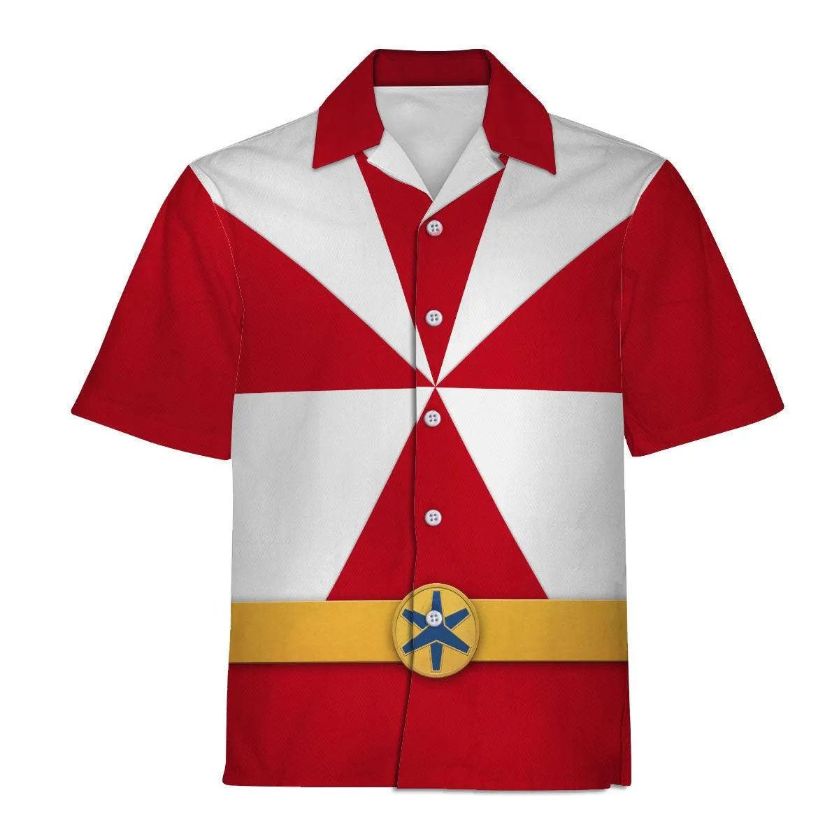 Gearhomie Lightspeed Red Ranger Hoodies Sweatshirt T-shirt Sweatpants Hawaiian Tracksuit