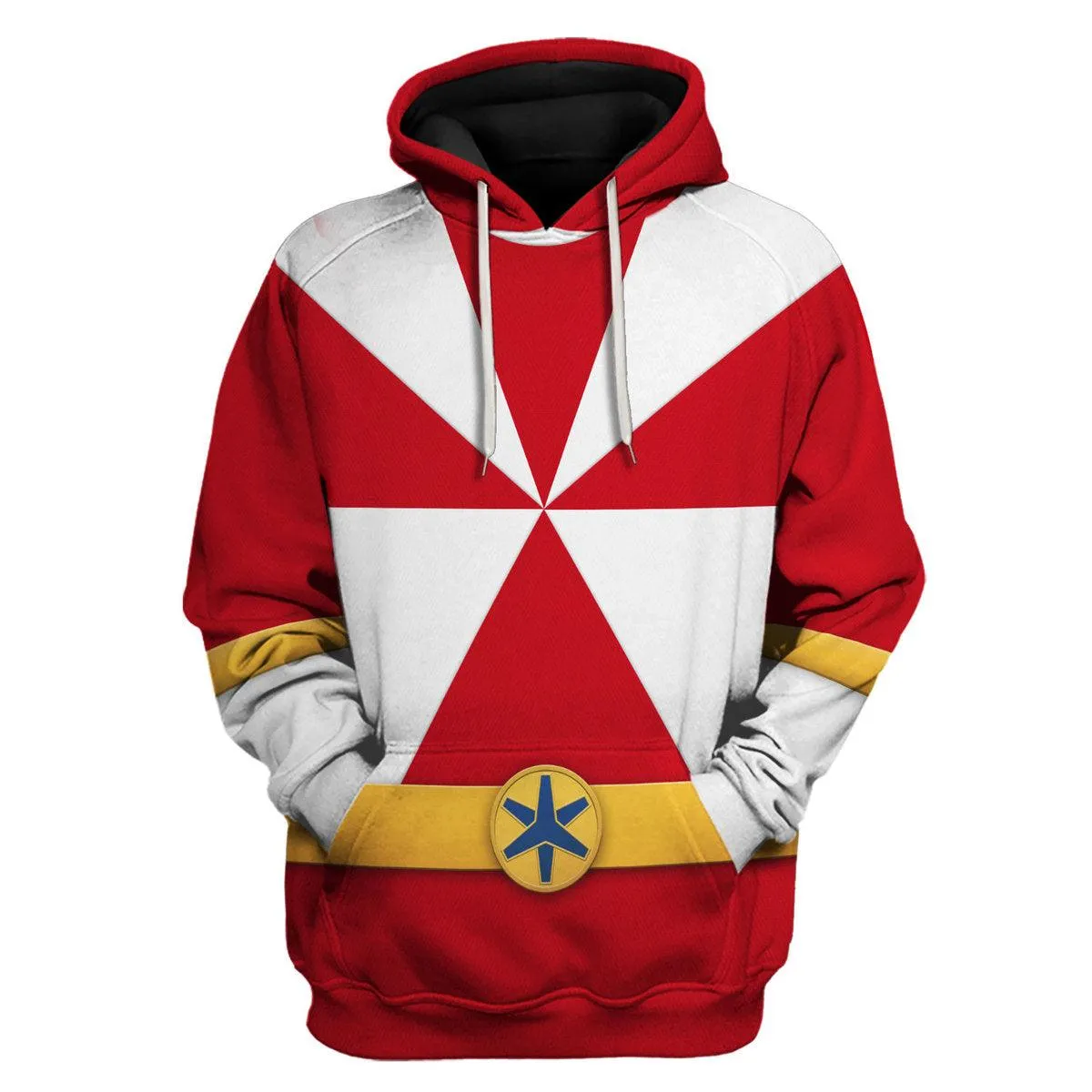 Gearhomie Lightspeed Red Ranger Hoodies Sweatshirt T-shirt Sweatpants Hawaiian Tracksuit