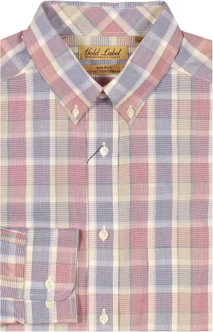 Gold Label Roundtree & Yorke Men's Non-Iron Long Sleeve Shirt 100% Cotton, Regular Sizes