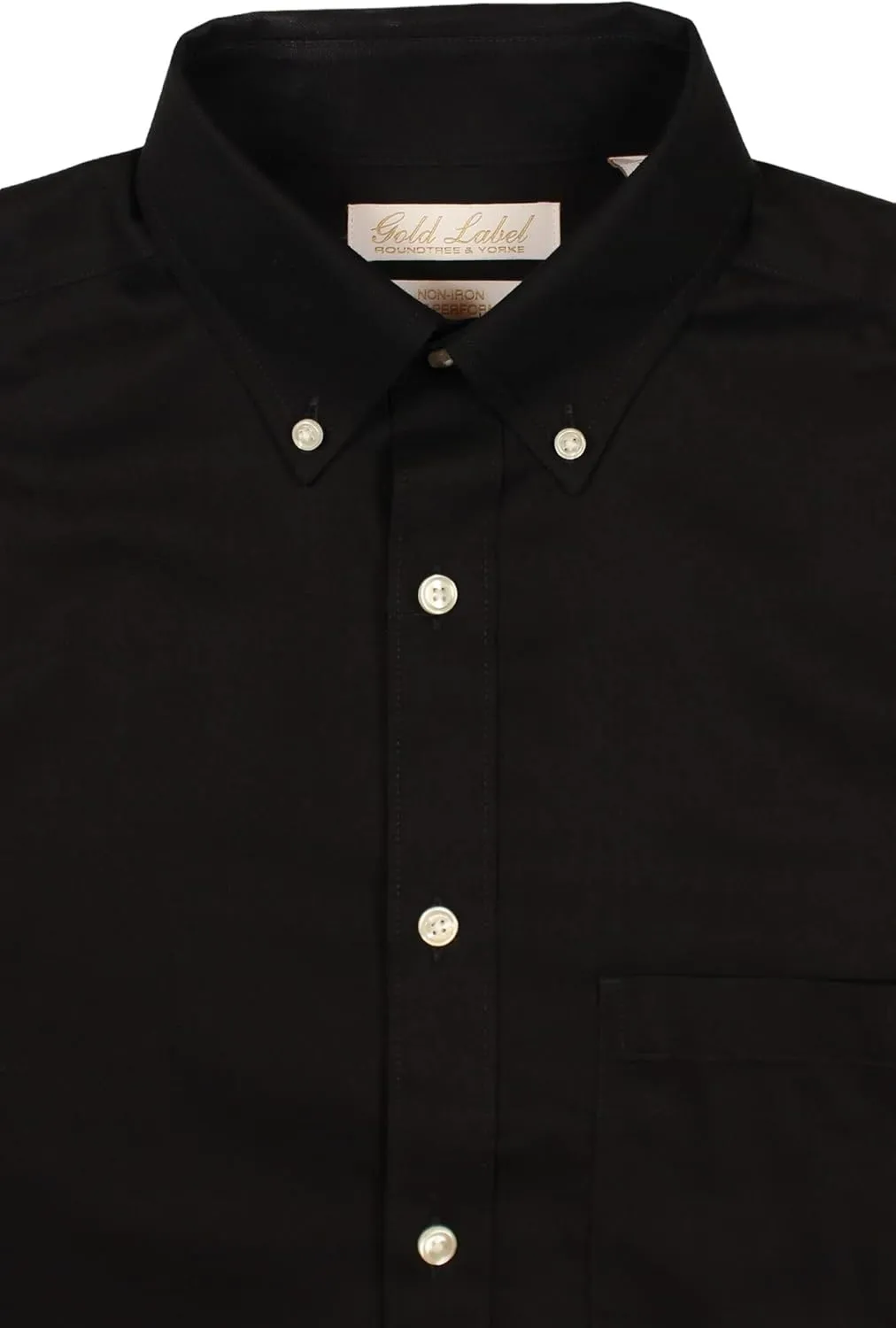 Gold Label Roundtree & Yorke Men's Non-Iron Long Sleeve Shirt 100% Cotton, Regular Sizes