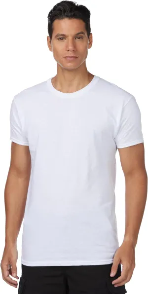 Hanes - Mens Big 3 Pack Crewneck Tees, White
