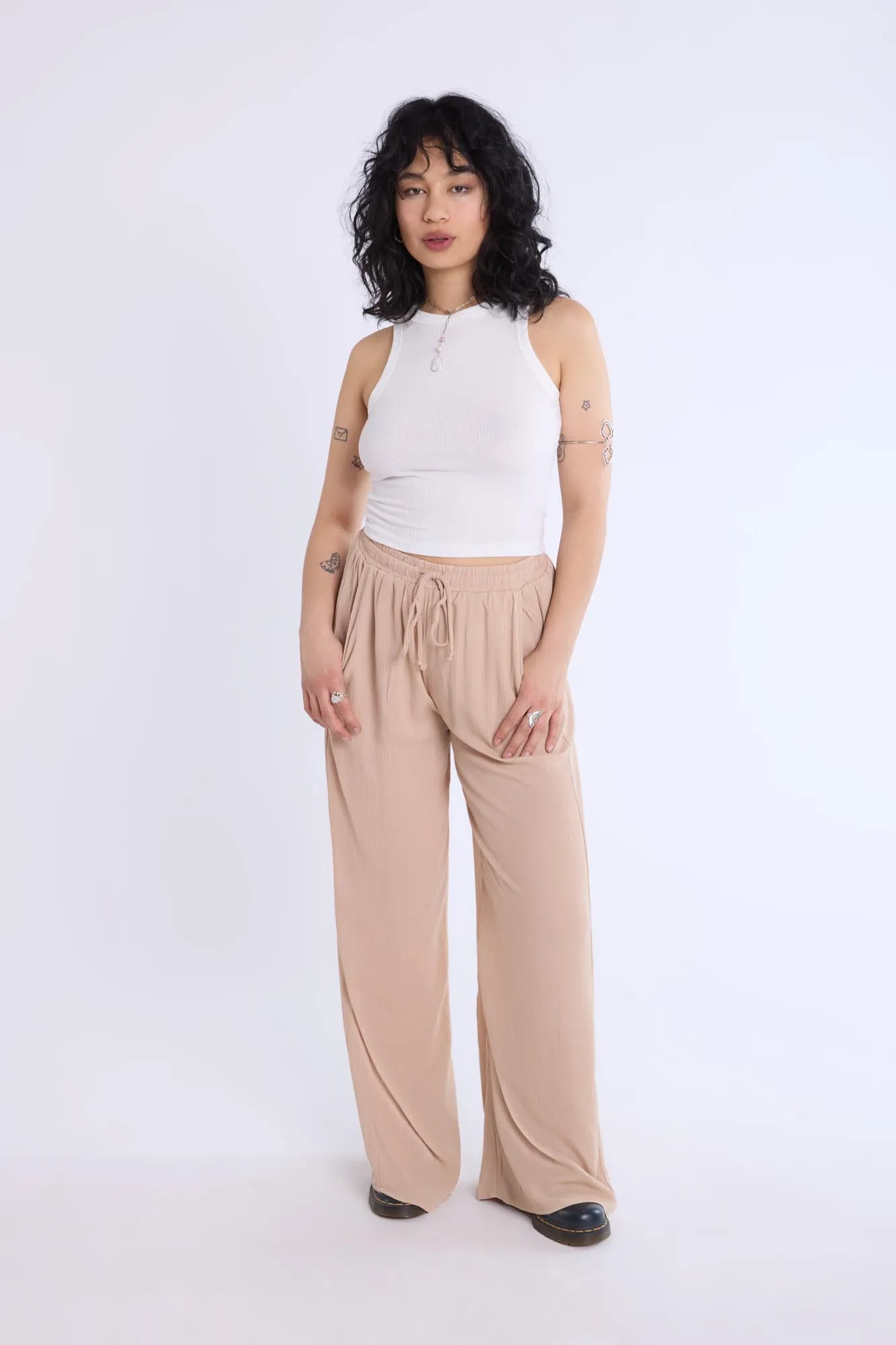 High-Neck Ribbed Tank Top