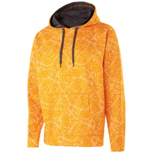 Holloway Men's Light Gold Performance Fleece Complex Hoodie