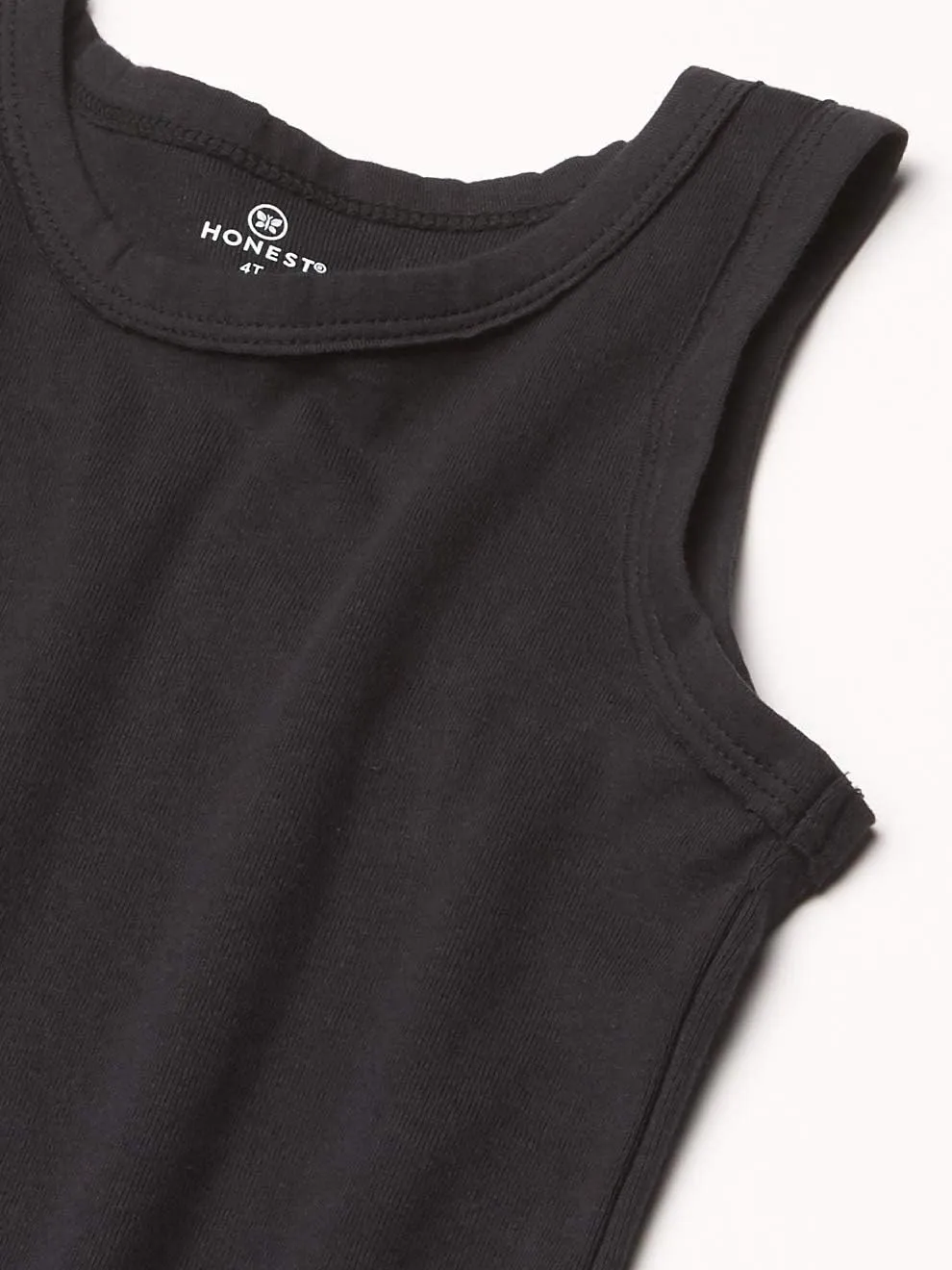 HonestBaby Multipack Muscle T-Shirts Sleeveless Tees 100% Organic Cotton for Infant Baby and Toddler Boys, Girls, Unisex