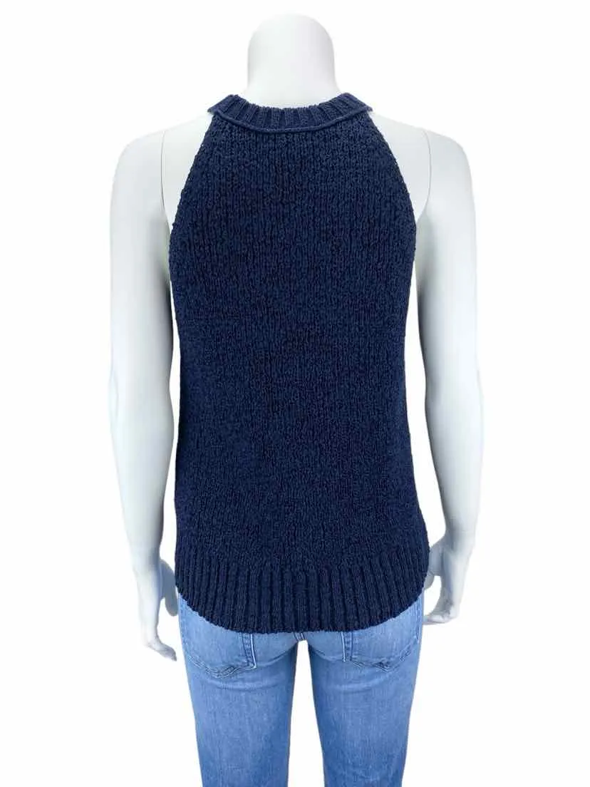 J. Crew Women's High-Neck Sweater Tank Navy Size S