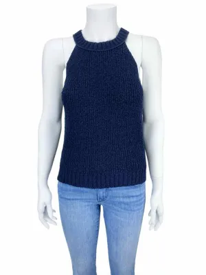 J. Crew Women's High-Neck Sweater Tank Navy Size S