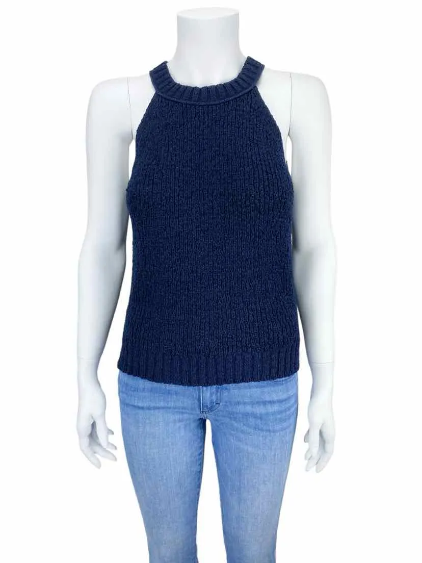 J. Crew Women's High-Neck Sweater Tank Navy Size S