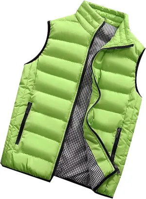 Jackets for Men Fall Winter Coats Padded Cotton Vest Warm Hooded Thick Tops Jacket Jackets