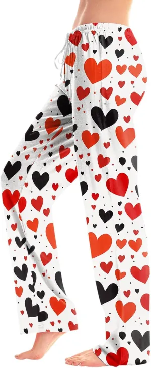 Ladies' 2025 Valentine Fashion Casual Printed Casual Pants Western Leggings