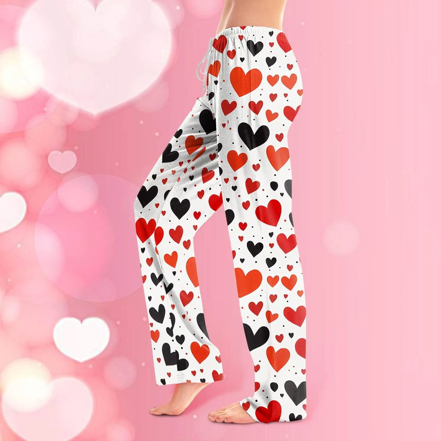 Ladies' 2025 Valentine Fashion Casual Printed Casual Pants Western Leggings