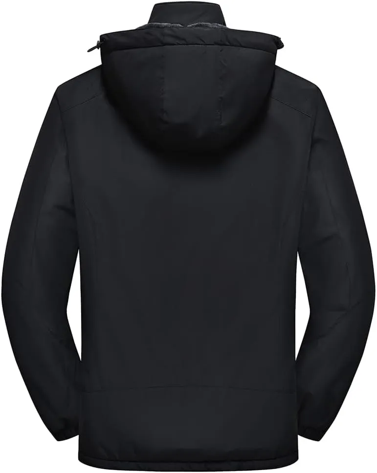 Men's Mountain Waterproof Ski Jacket Winter Windbreaker Warm Hooded Snowboarding Raincoat Jackets