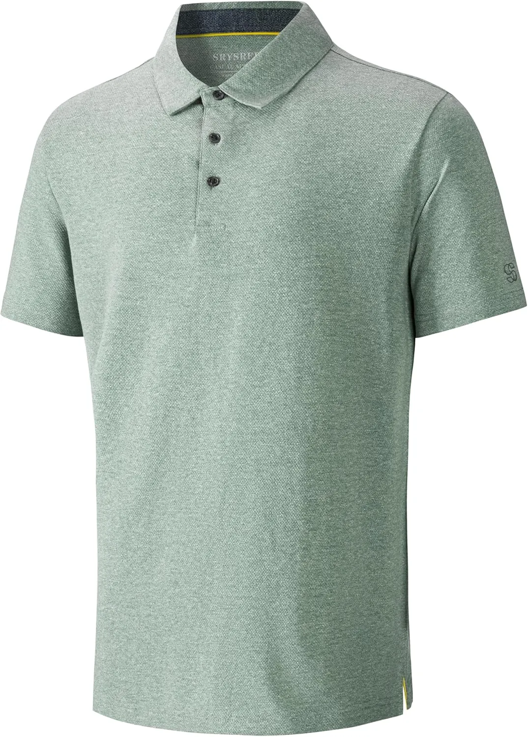 Men's Polo Shirts Short Sleeve Cotton Blend Moisture Wicking Dry Fit Performance Collared Golf Shirts for Men