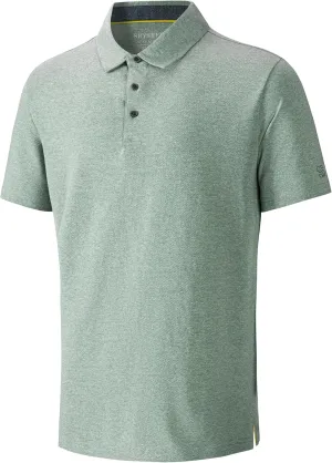 Men's Polo Shirts Short Sleeve Cotton Blend Moisture Wicking Dry Fit Performance Collared Golf Shirts for Men
