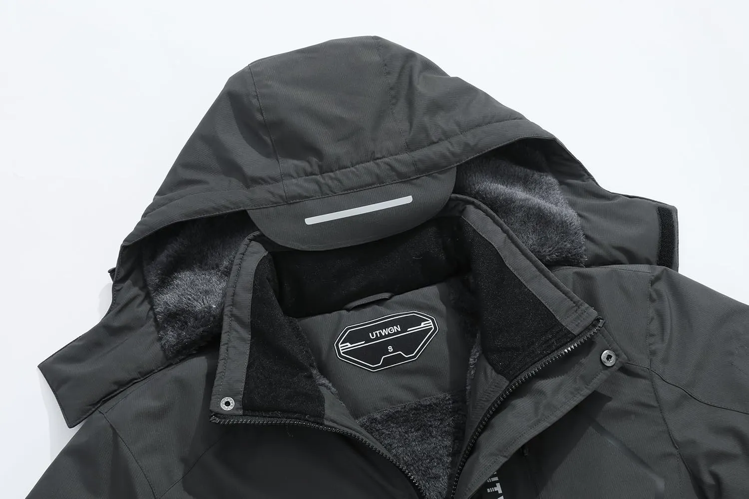 Men's Ski Jacket Winter Warm Snow Coat Waterproof Windbreaker Hooded Work Outerwear Snowboarding Jackets