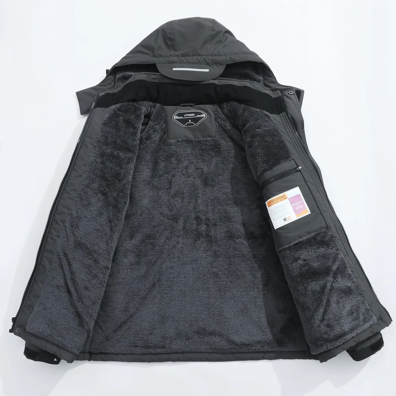 Men's Ski Jacket Winter Warm Snow Coat Waterproof Windbreaker Hooded Work Outerwear Snowboarding Jackets