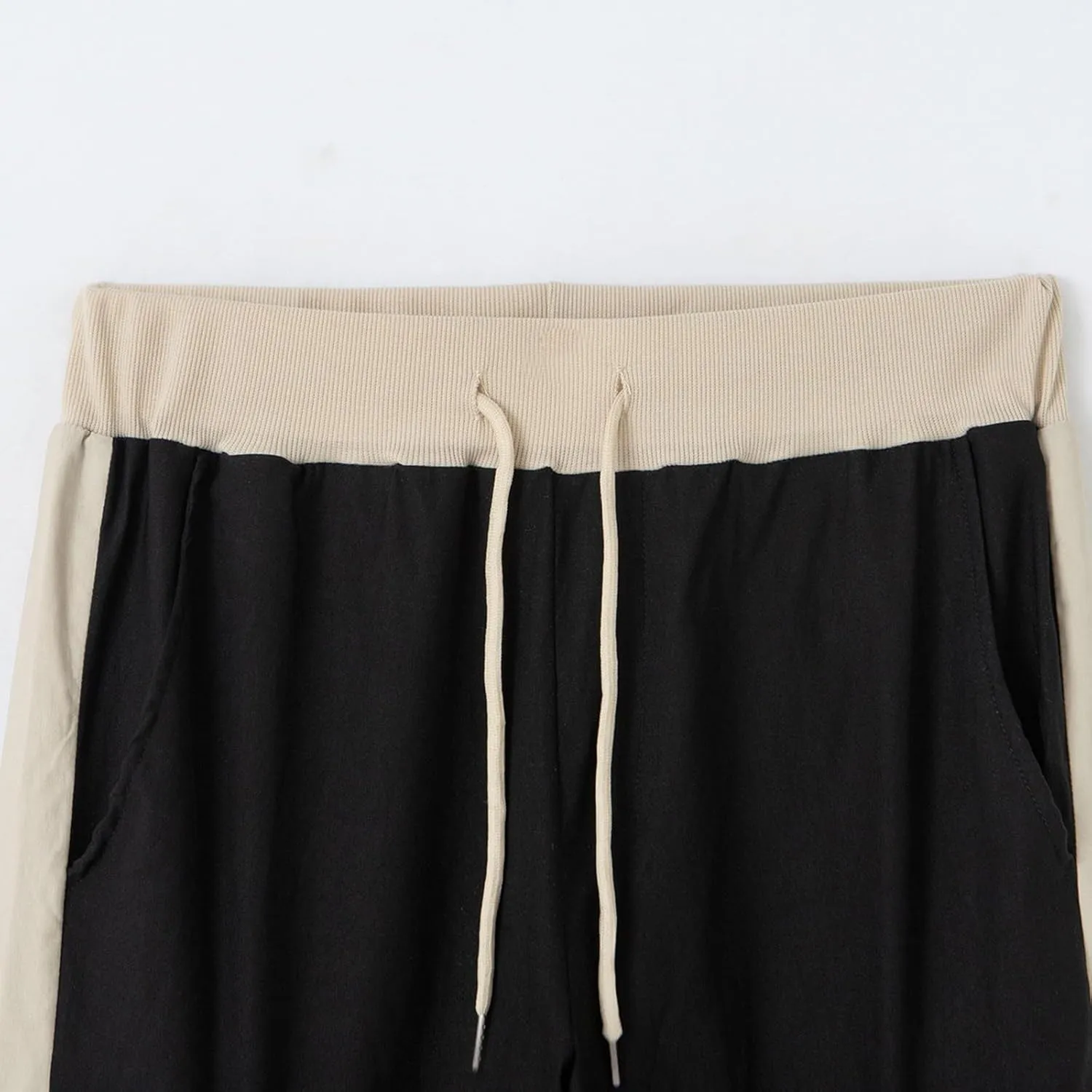 Mens Tapered Cargo Pants Casual Elastic Waist Drawstring Joggers Sweatpants Casual Slim Fit Hiking Pants with Pockets