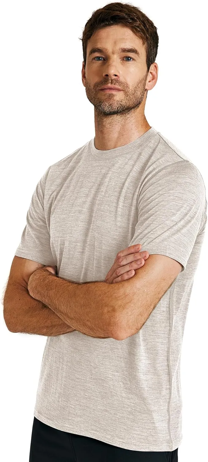 METARINO Mens Merino Wool T-Shirt Short Sleeve Athletic Tees Lightweight Base Layer Undershirt for Running,Workout