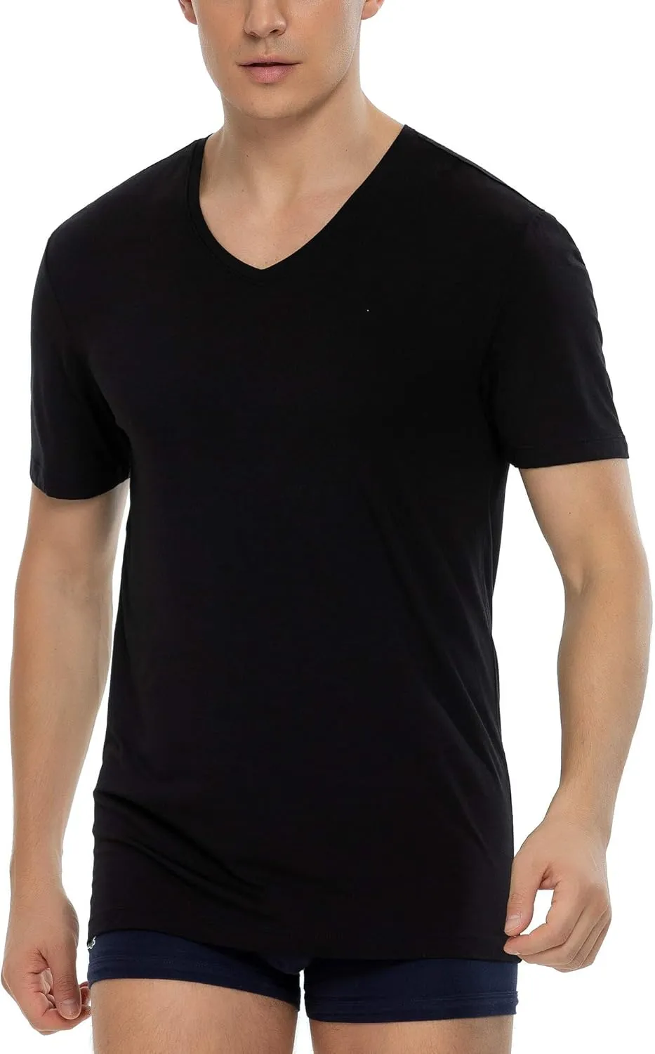 NACHILA Undershirts for Men- Viscose Made from Bamboo, 3 Pack Short Sleeve Tees Soft T-Shirts Comfy Loungewear Top