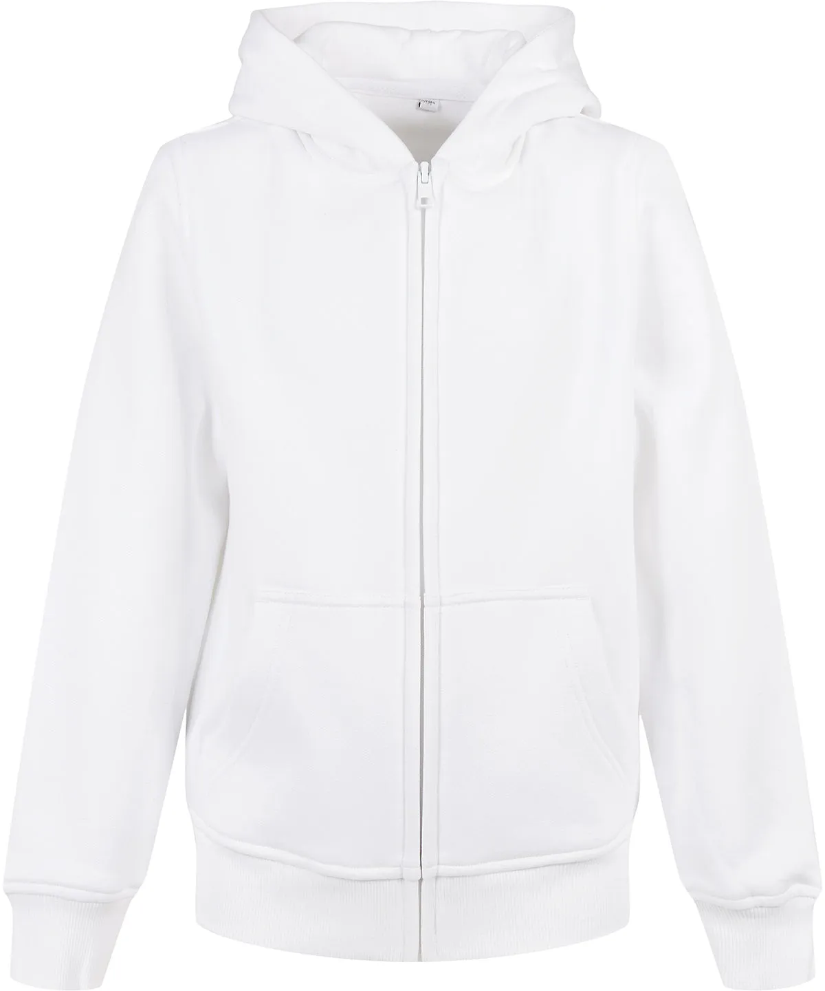 Organic kids basic zip hoodie | White