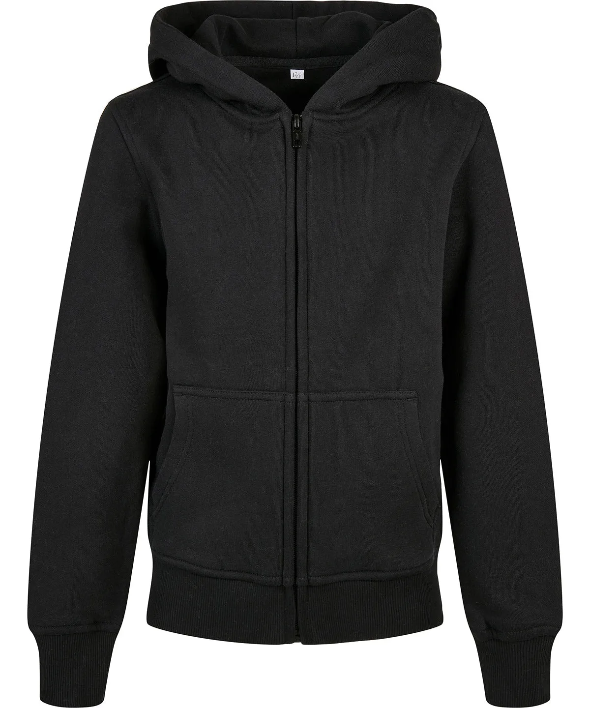 Organic kids basic zip hoodie | White