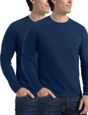 Pioneer Camp Mens T Shirts Cotton Casual Crew Neck Short/Long Sleeve Basic Heavyweight Soft Plain Tees Classic Fit Tshirts