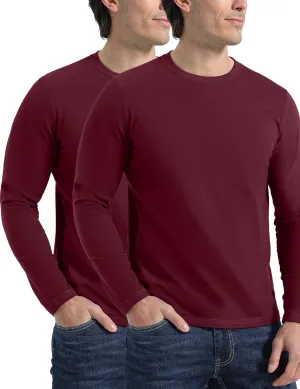 Pioneer Camp Mens T Shirts Cotton Casual Crew Neck Short/Long Sleeve Basic Heavyweight Soft Plain Tees Classic Fit Tshirts