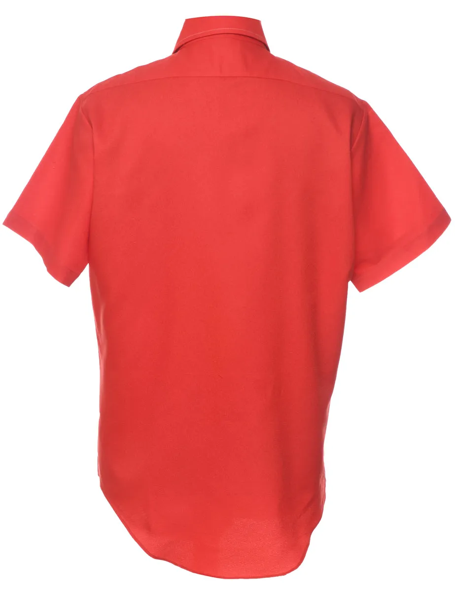 Red Classic 1970s Shirt - M