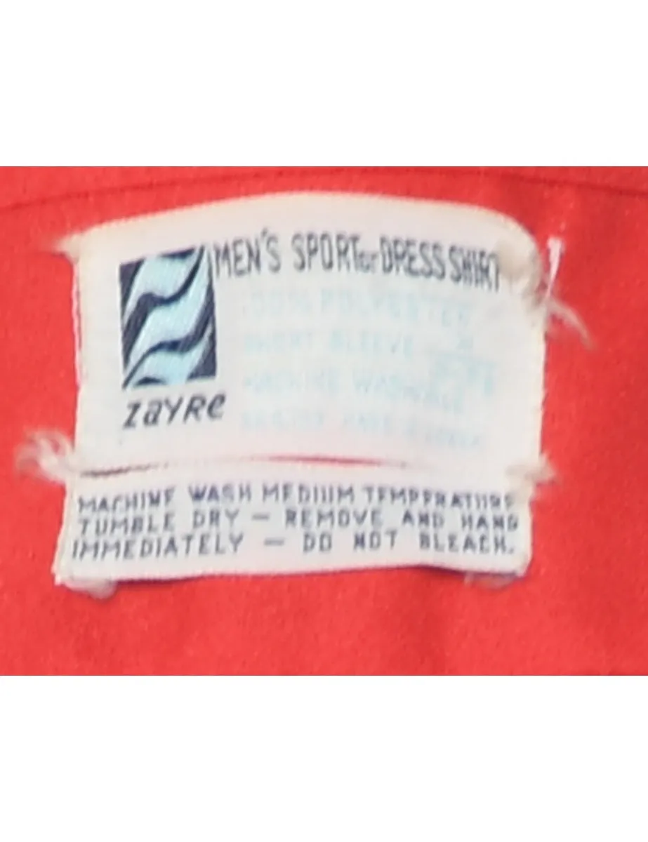 Red Classic 1970s Shirt - M