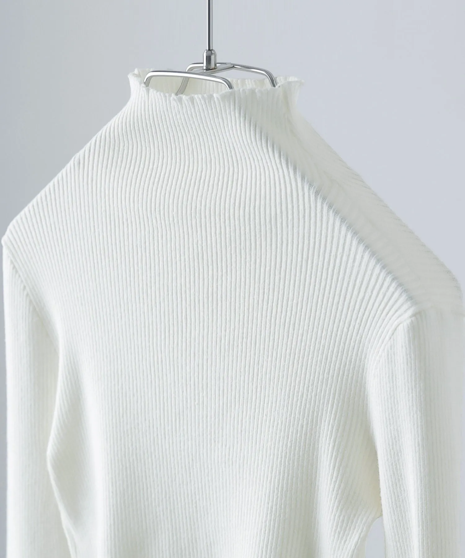 Rib high-neck short PO