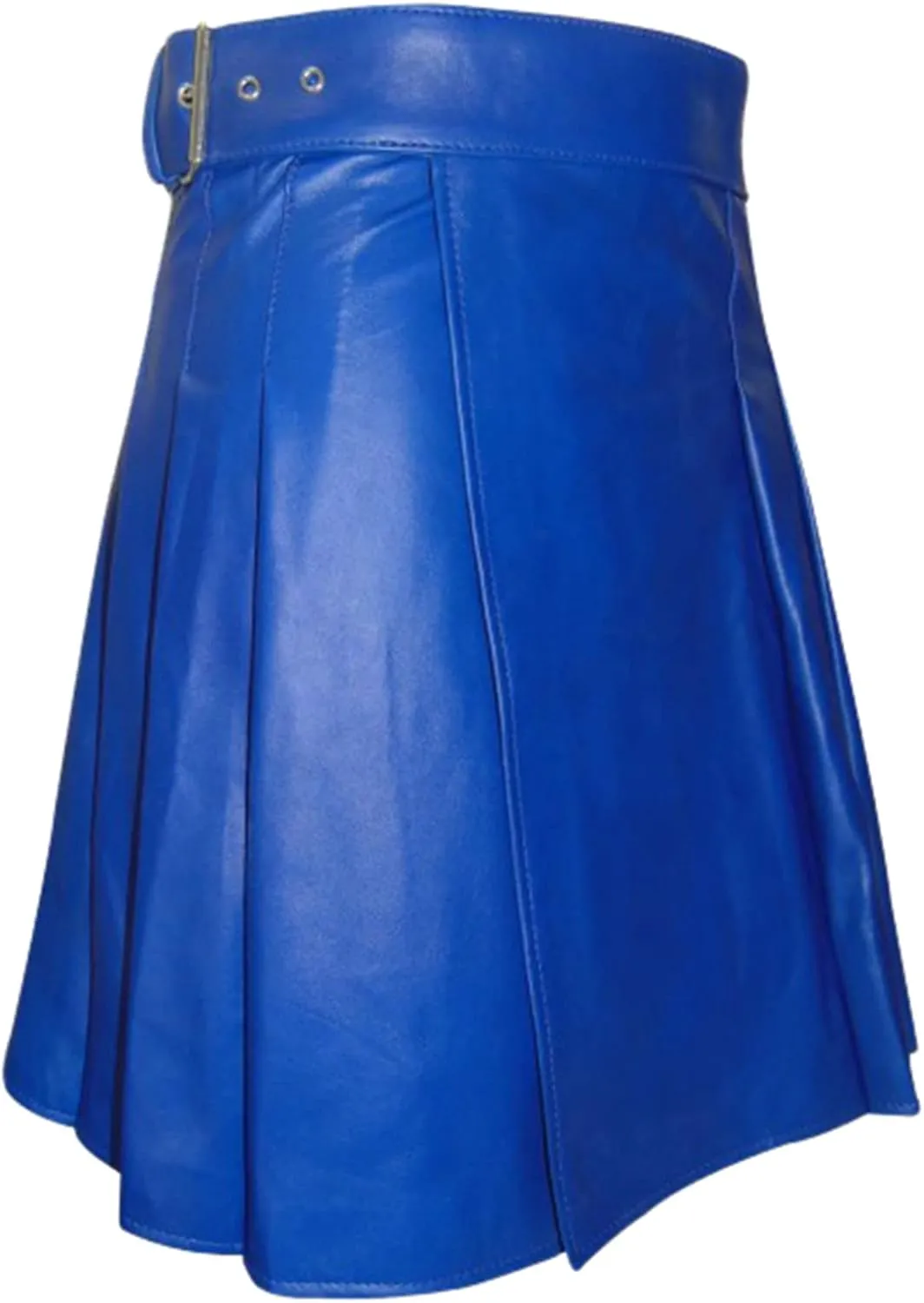 Scottish Kilts for Men, Mens Vintage Gothic Punk Pleated Skirts Classic Faux Leather Utility Kilt Scottish Kilt for Men
