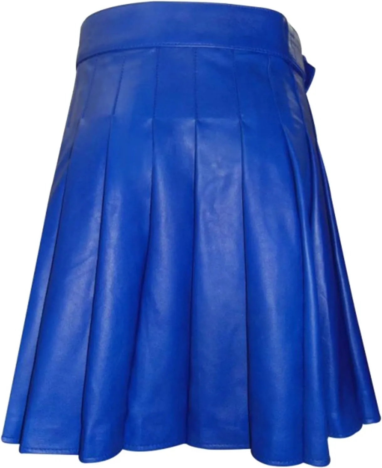 Scottish Kilts for Men, Mens Vintage Gothic Punk Pleated Skirts Classic Faux Leather Utility Kilt Scottish Kilt for Men