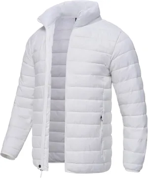 SPOSULEI Men Puffer Down Jacket Packable Lightweight Winter Jackets Coats Outdoor Waterproof Insulated Jackets