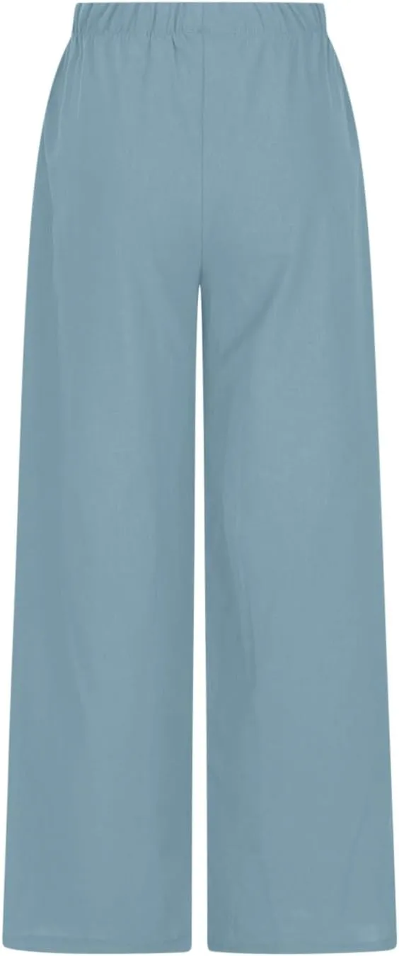 TARIENDY Womens Pants Wide Leg Dressy Casual Womens high Waisted Pants Elastic Drawstring Trousers Beach Casual Outfits