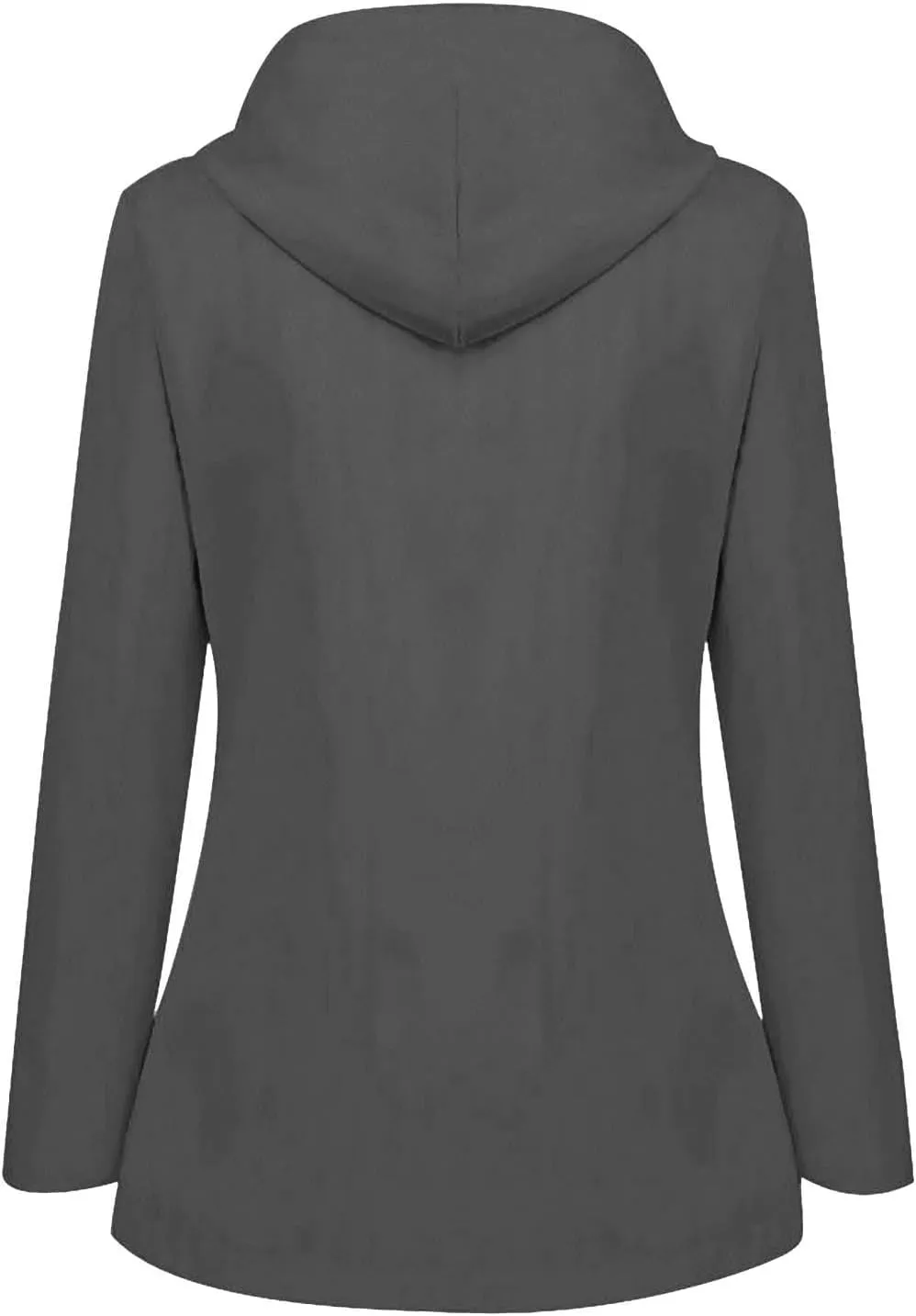 Travel Raincoats for Women Waterproof Lightweight Trench Coat Lined Windbreaker Rain Jackets with Hood