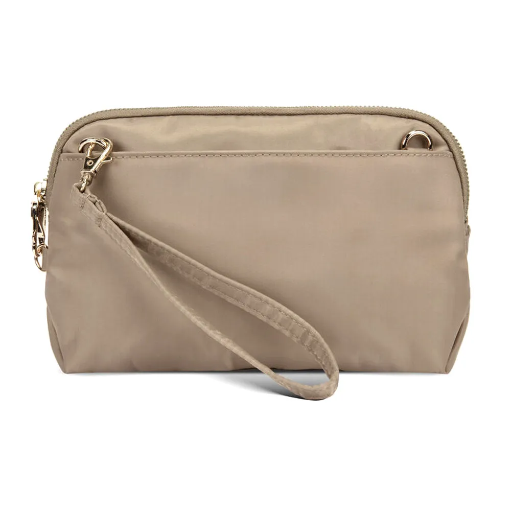 Travelon Womens RFID Blocking Wallet Purse Wristlet Convertible Crossbody Clutch