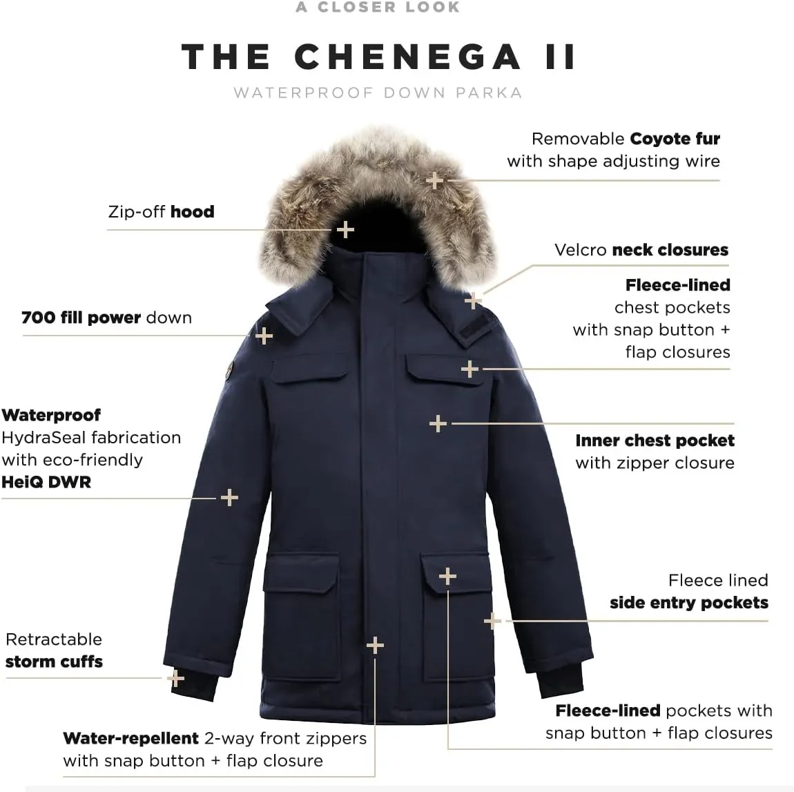 Triple F.A.T. Goose Chenega II Winter Jacket Mens - Men's Snow Jacket - Heavy Winter Coat
