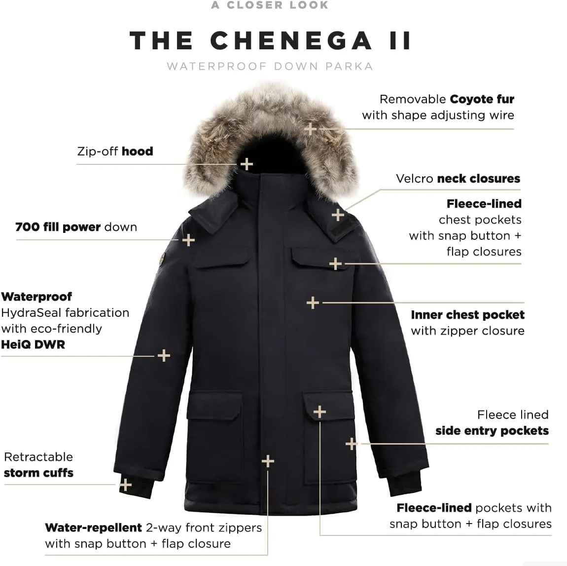 Triple F.A.T. Goose Chenega II Winter Jacket Mens - Men's Snow Jacket - Heavy Winter Coat