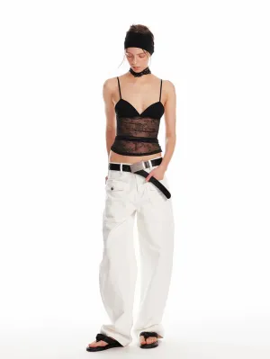 Wide-Leg Utility Trousers