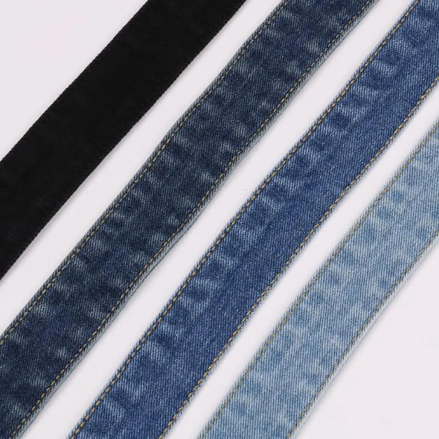 Women Denim Waist Belt Self Tie Waist Band for Pants Jeans Dress