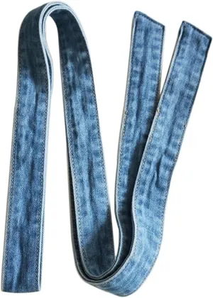 Women Denim Waist Belt Self Tie Waist Band for Pants Jeans Dress