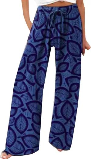 Womens Elastic High Waisted Pants Womens Cotton Casual Loose Pants Comfy Work Pants Work Casual Trousers